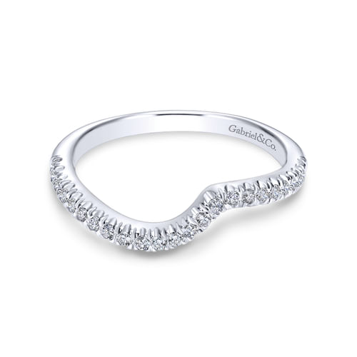 18K White Gold Matching Wedding Band