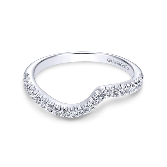 Gabriel - 18K White Gold Matching Wedding Band