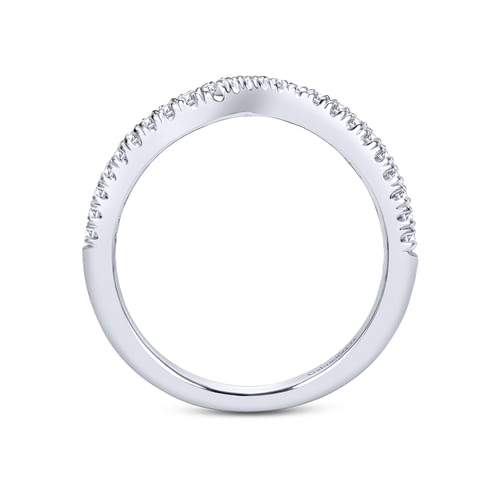 18K White Gold Matching Wedding Band