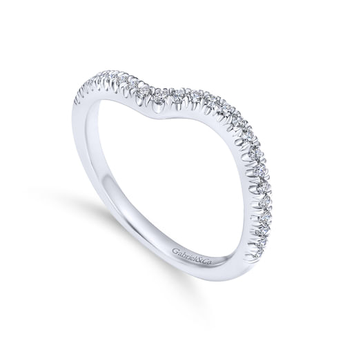 18K White Gold Matching Wedding Band