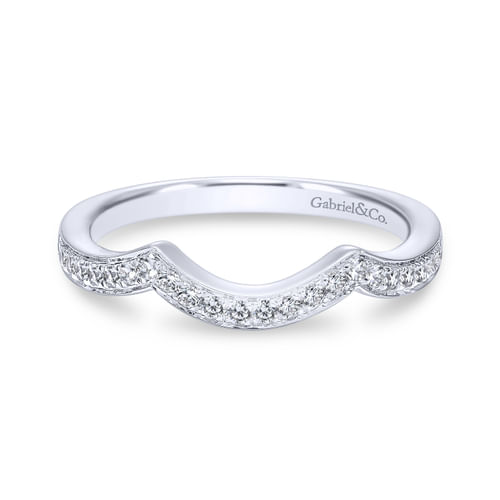 18K White Gold Matching Wedding Band