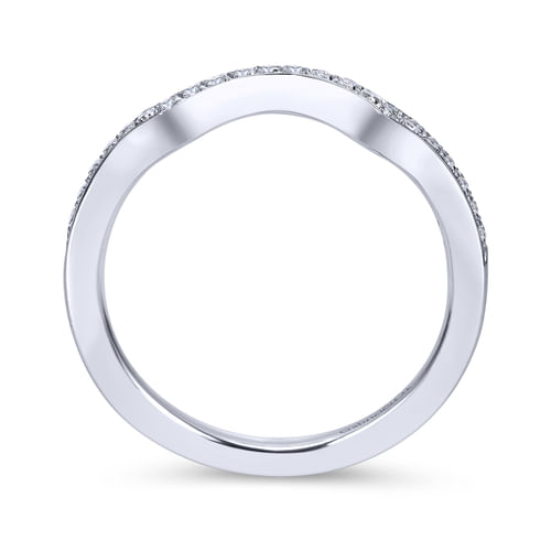 18K White Gold Matching Wedding Band