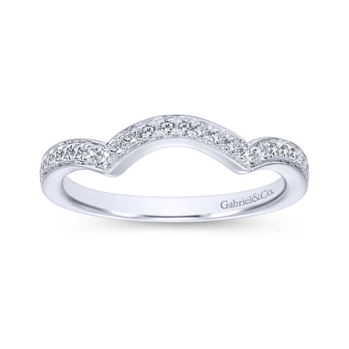 18K White Gold Matching Wedding Band