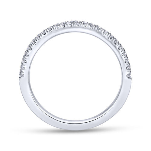 18K White Gold Matching Wedding Band