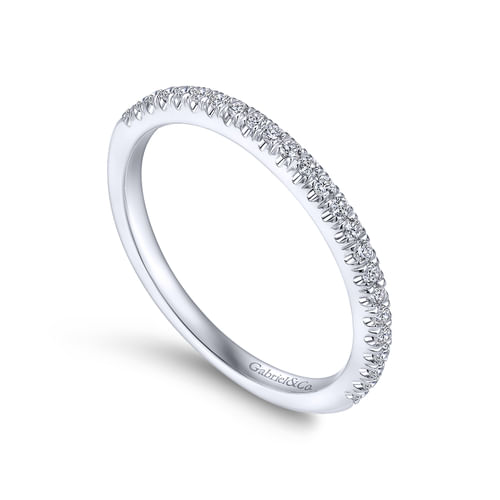 18K White Gold Matching Wedding Band