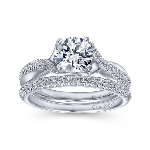18K White Gold Matching Wedding Band