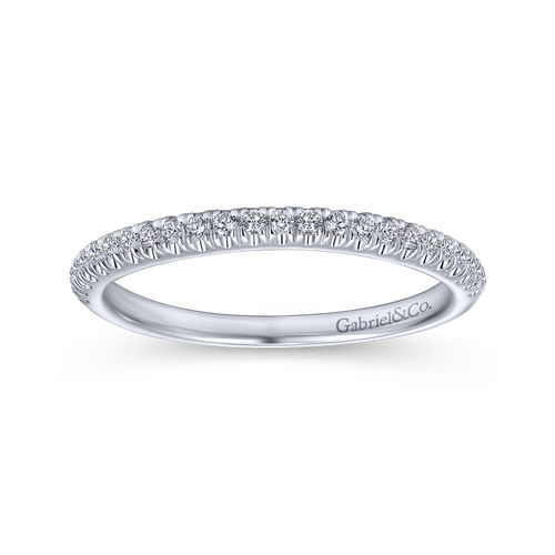 18K White Gold Matching Wedding Band
