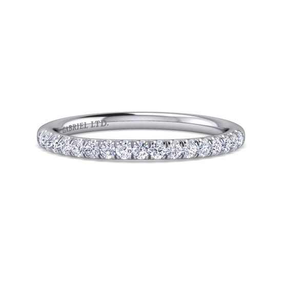 Gabriel - 18K White Gold Matching Wedding Band Gabriel - 18K White Gold Matching Wedding Band