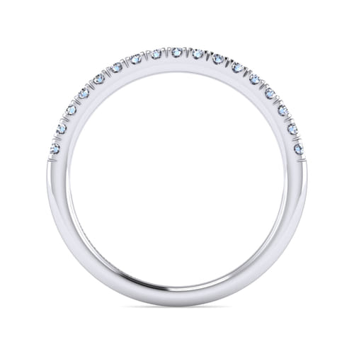 18K White Gold Matching Wedding Band