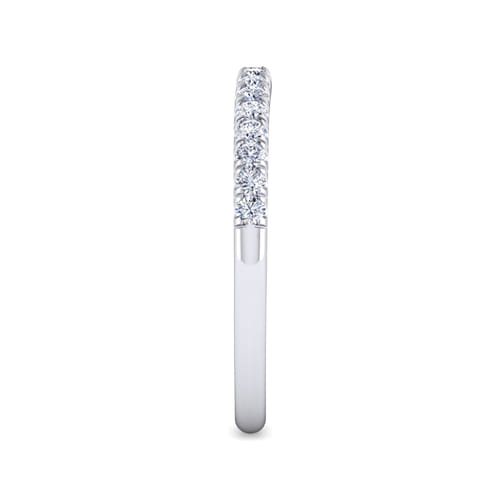 18K White Gold Matching Wedding Band