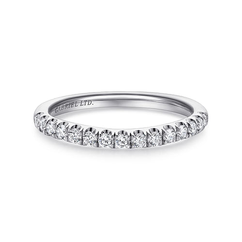 18K White Gold Matching Wedding Band
