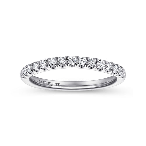 18K White Gold Matching Wedding Band
