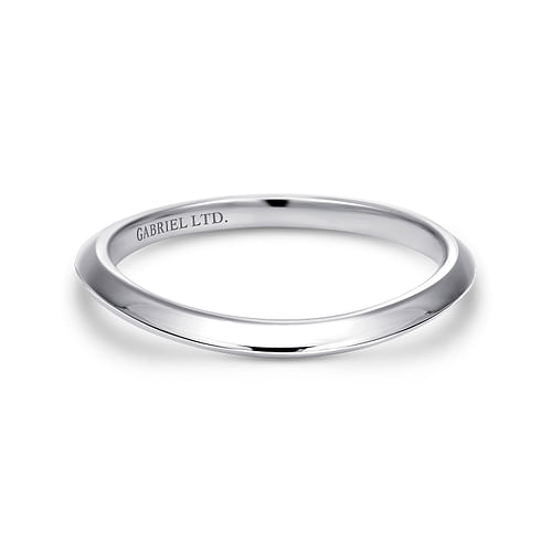 18K White Gold Matching Wedding Band