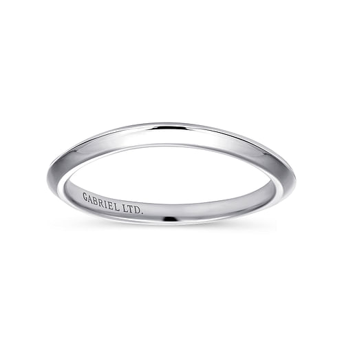 18K White Gold Matching Wedding Band