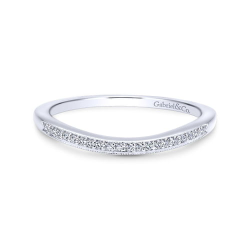 18K White Gold Matching Wedding Band