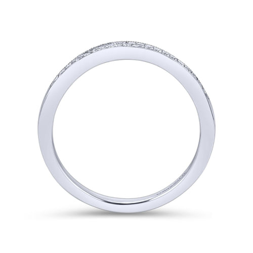 18K White Gold Matching Wedding Band