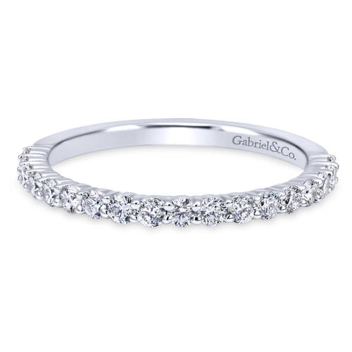 18K White Gold Matching Wedding Band