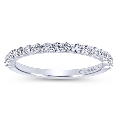 18K White Gold Matching Wedding Band
