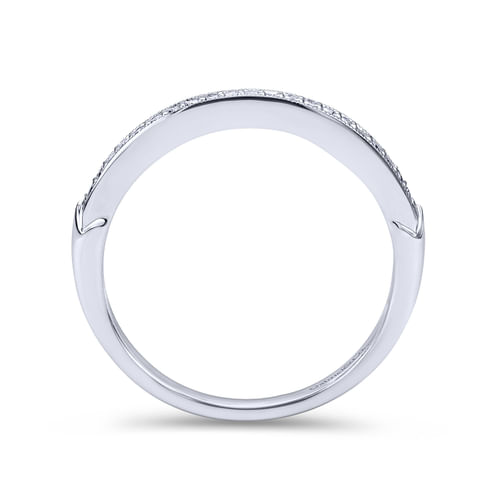 18K White Gold Matching Wedding Band