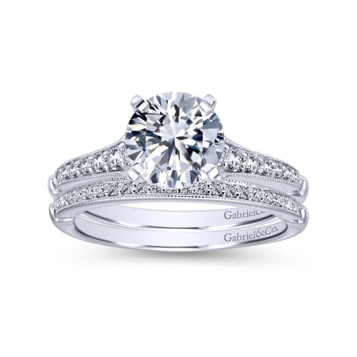 18K White Gold Matching Wedding Band