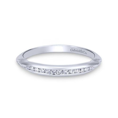 18K White Gold Matching Wedding Band