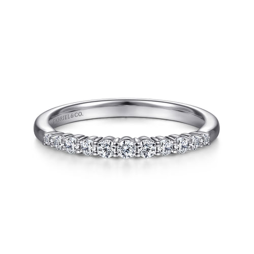 18K White Gold Matching Wedding Band
