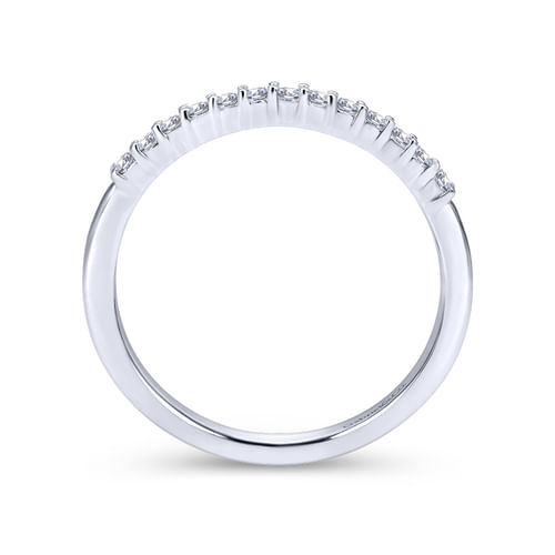 18K White Gold Matching Wedding Band