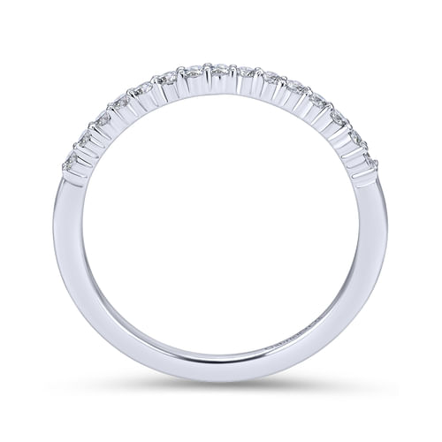 18K White Gold Matching Wedding Band