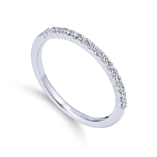 18K White Gold Matching Wedding Band