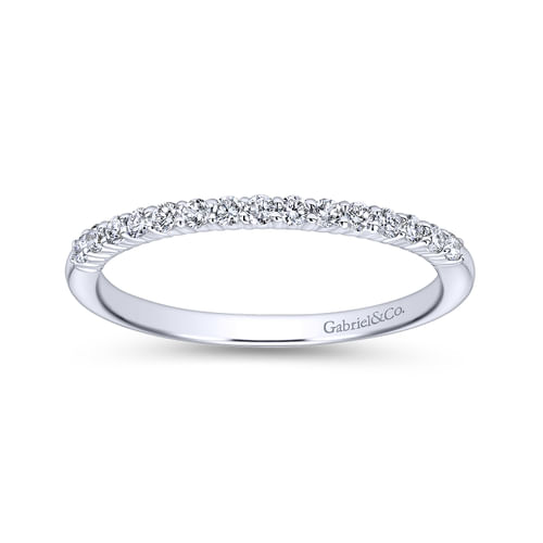 18K White Gold Matching Wedding Band