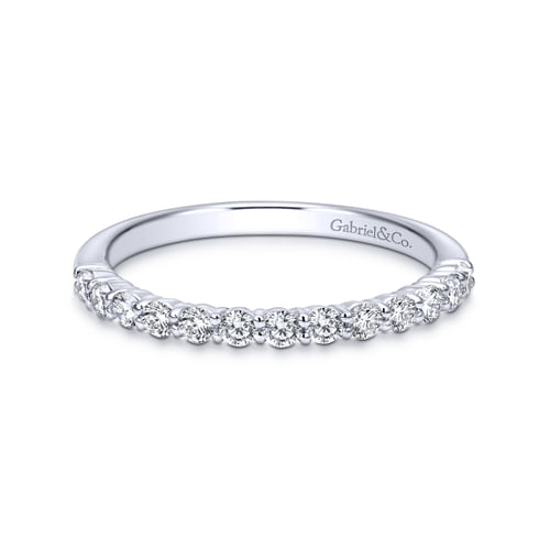 18K White Gold Matching Wedding Band