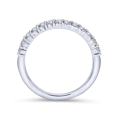 18K White Gold Matching Wedding Band