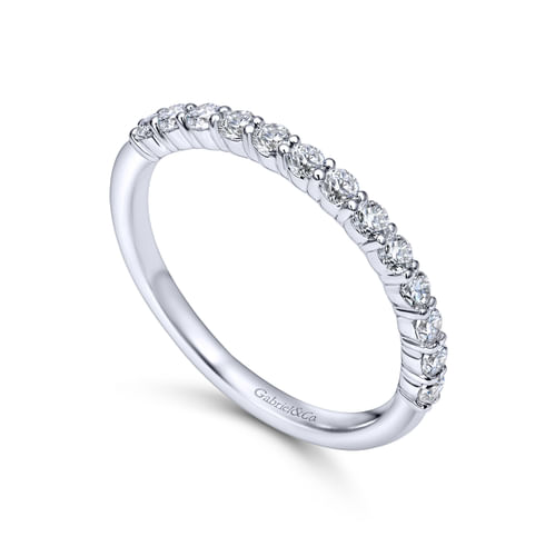 18K White Gold Matching Wedding Band