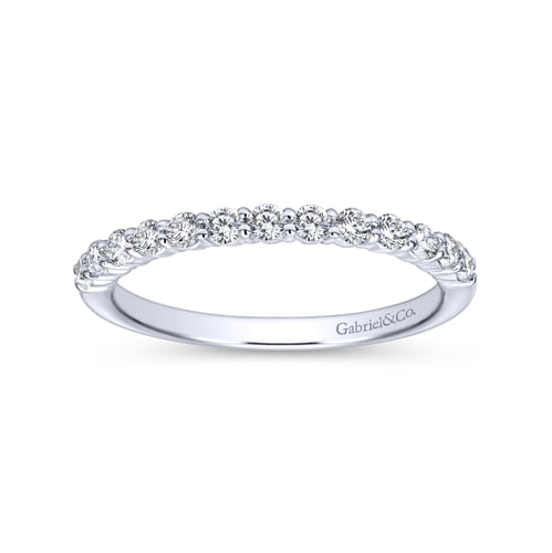 18K White Gold Matching Wedding Band