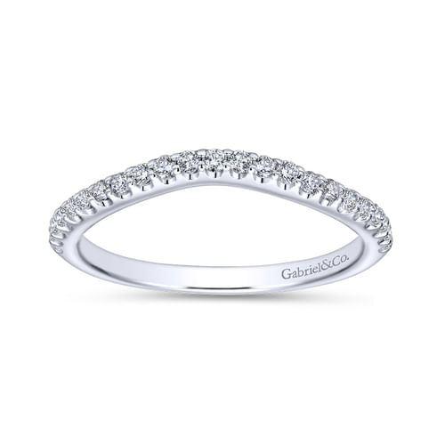 18K White Gold Matching Wedding Band