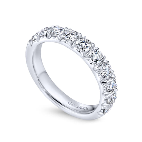 18K White Gold Matching Wedding Band