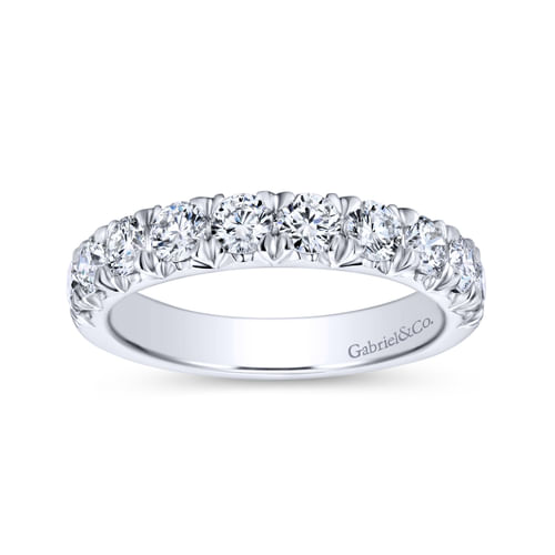 18K White Gold Matching Wedding Band