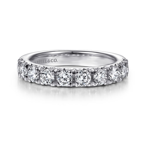 18K White Gold Matching Wedding Band