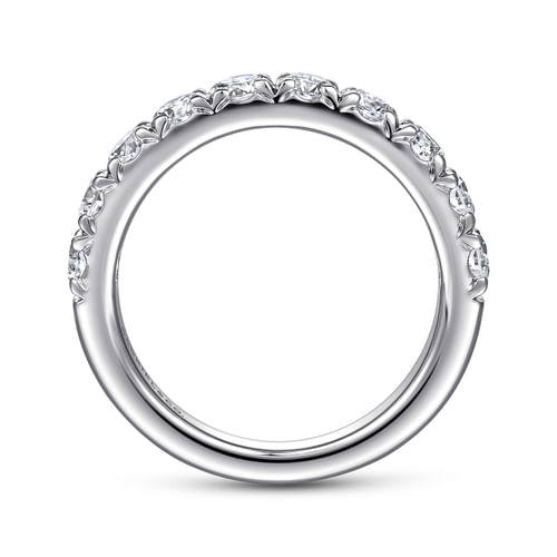 18K White Gold Matching Wedding Band