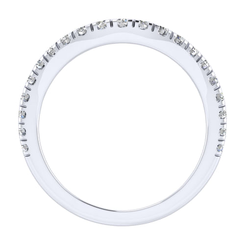 18K White Gold Matching Wedding Band