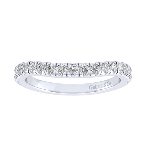 18K White Gold Matching Wedding Band