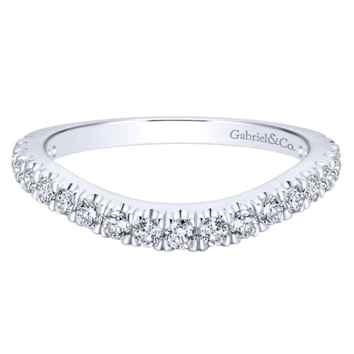 18K White Gold Matching Wedding Band
