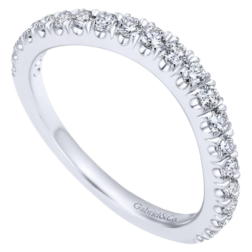 18K White Gold Matching Wedding Band