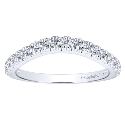 18K White Gold Matching Wedding Band