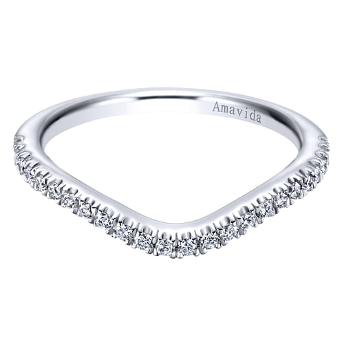 18K White Gold Matching Wedding Band