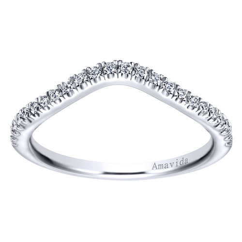 18K White Gold Matching Wedding Band