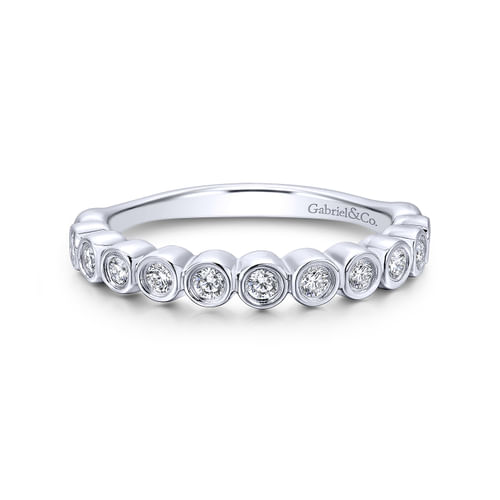18K White Gold Matching Wedding Band