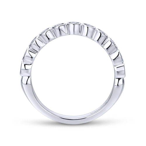 18K White Gold Matching Wedding Band