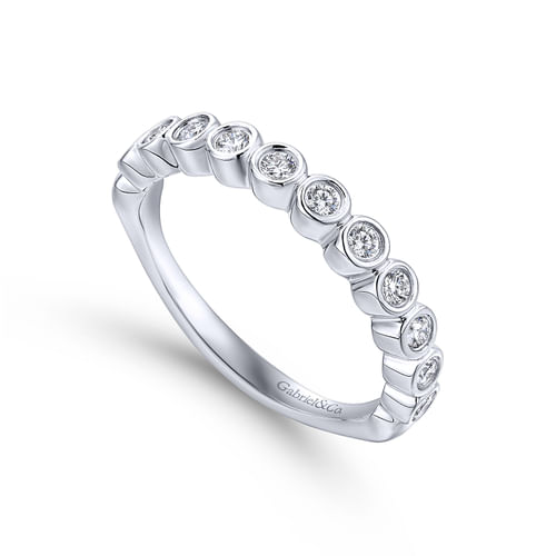 18K White Gold Matching Wedding Band