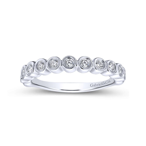 18K White Gold Matching Wedding Band